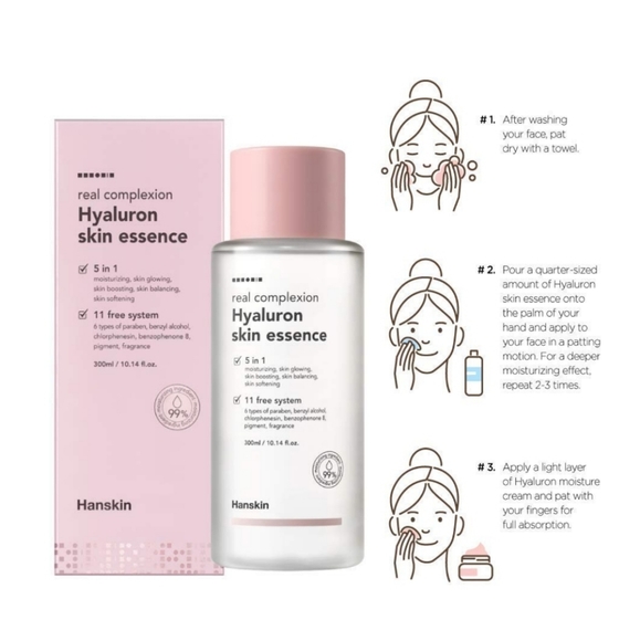 Hanskin Real Complexion 5-in-1 Hyaluron Skin Essence - Picture 4 of 9